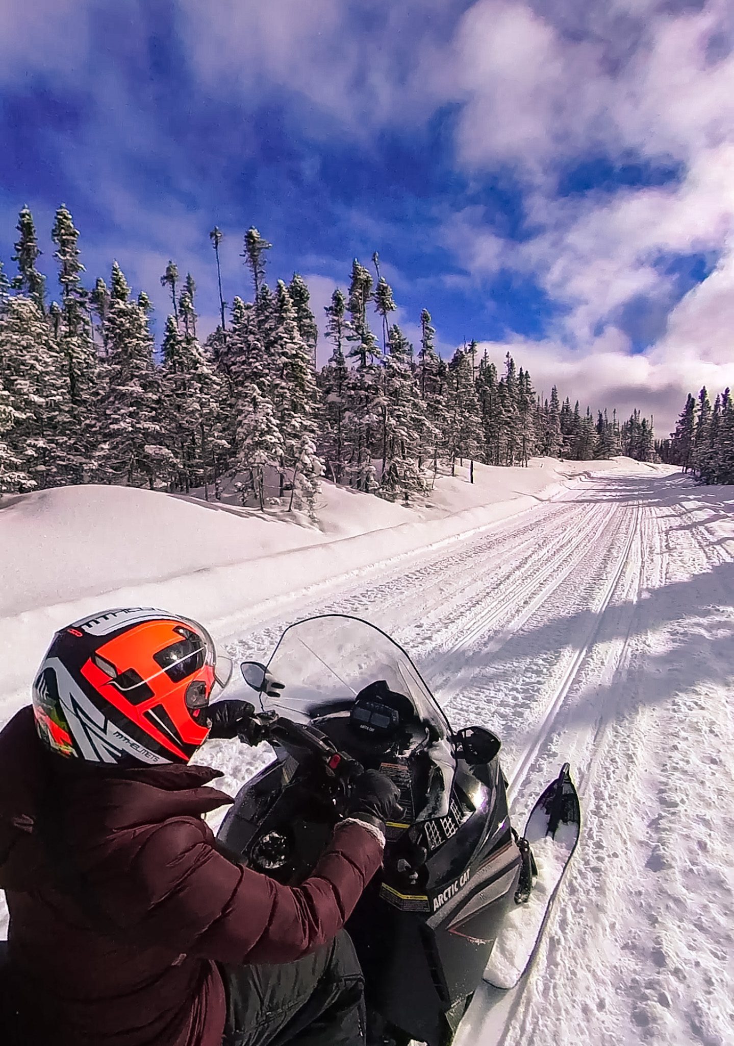 Snowmobiling with Rugged Edge in Western Newfoundland