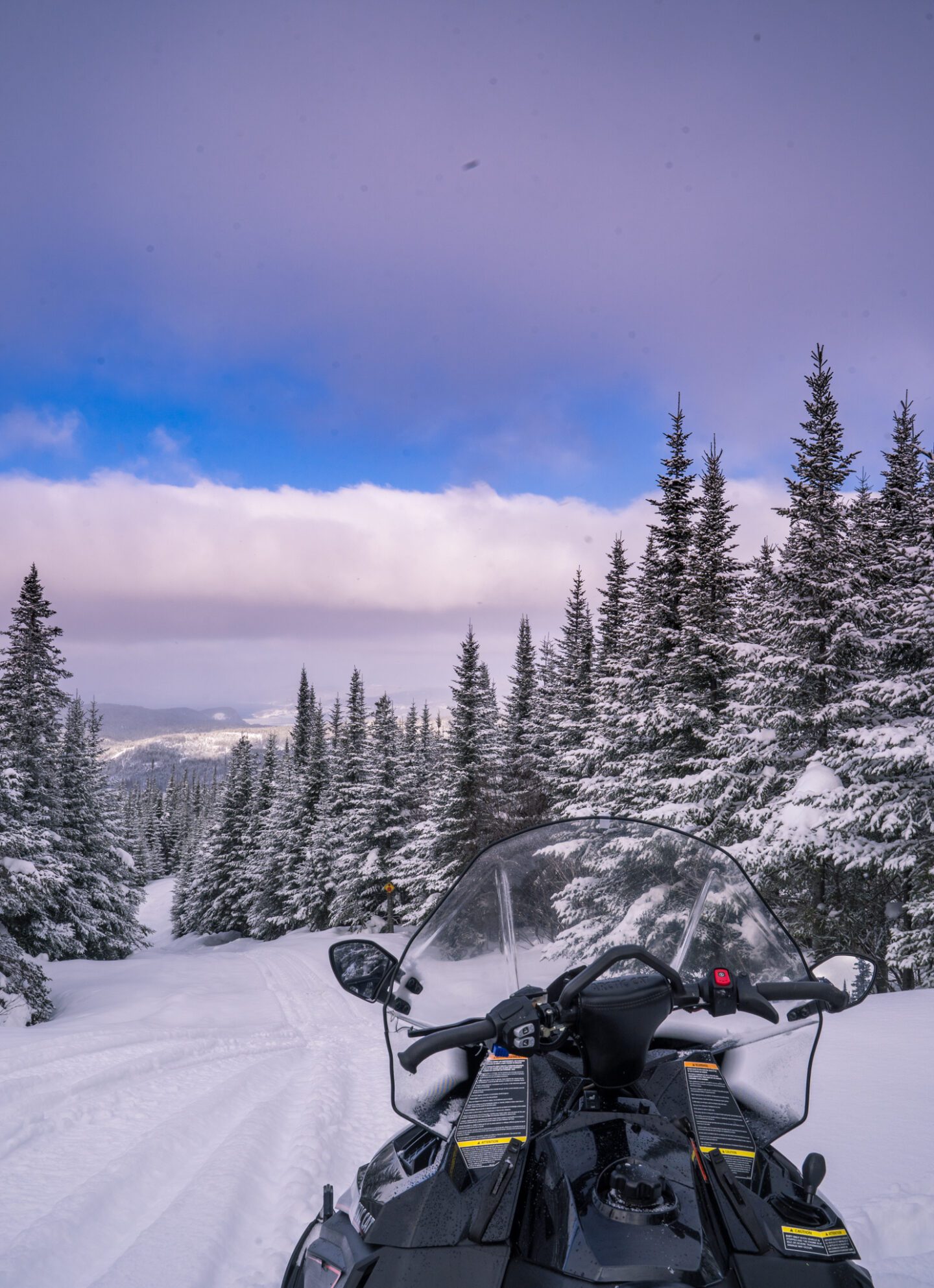 Snowmobiling with Rugged Edge in Western Newfoundland