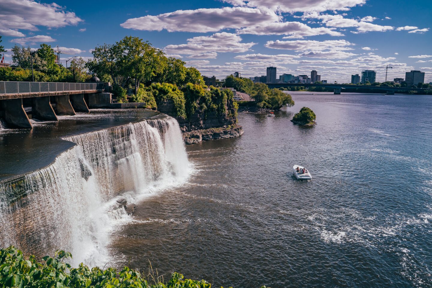 Rideau Falls Waterfalls Near Ottawa