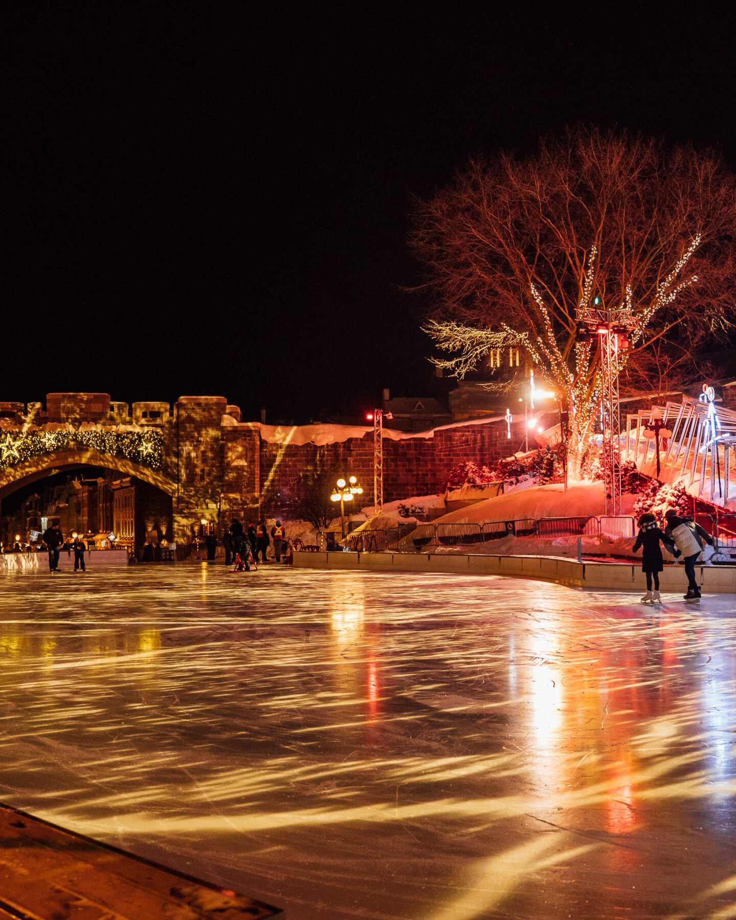 Skating Place D'Youville Winter in Québec City