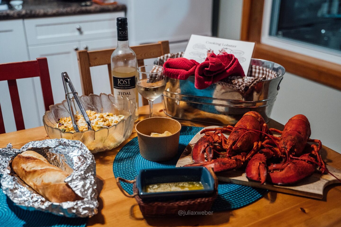 Lobster at Seaside Cottages at Ginger Hill Shelburne