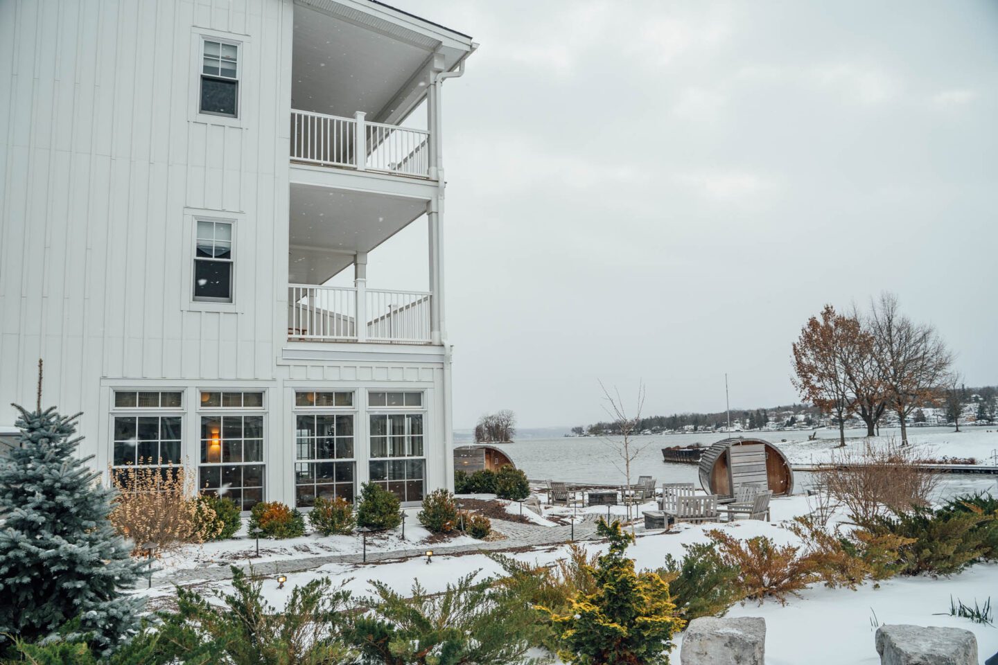 Lakehouse on Canandaigua Winter