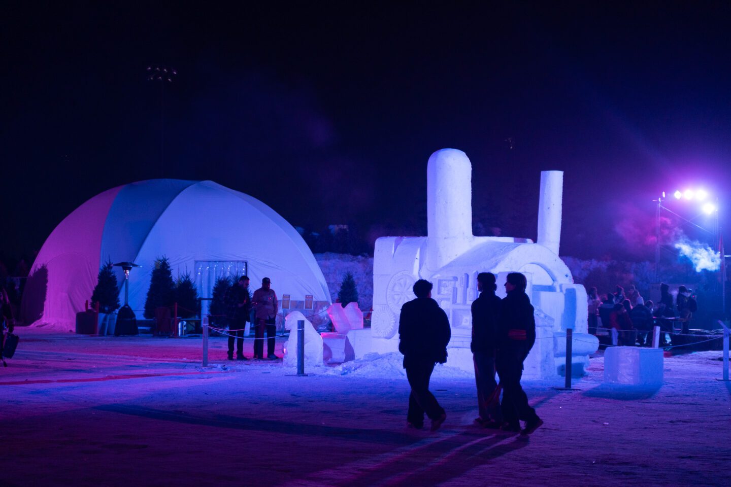 Snow Sculptures Festival du Voyageur Winter in Winnipeg